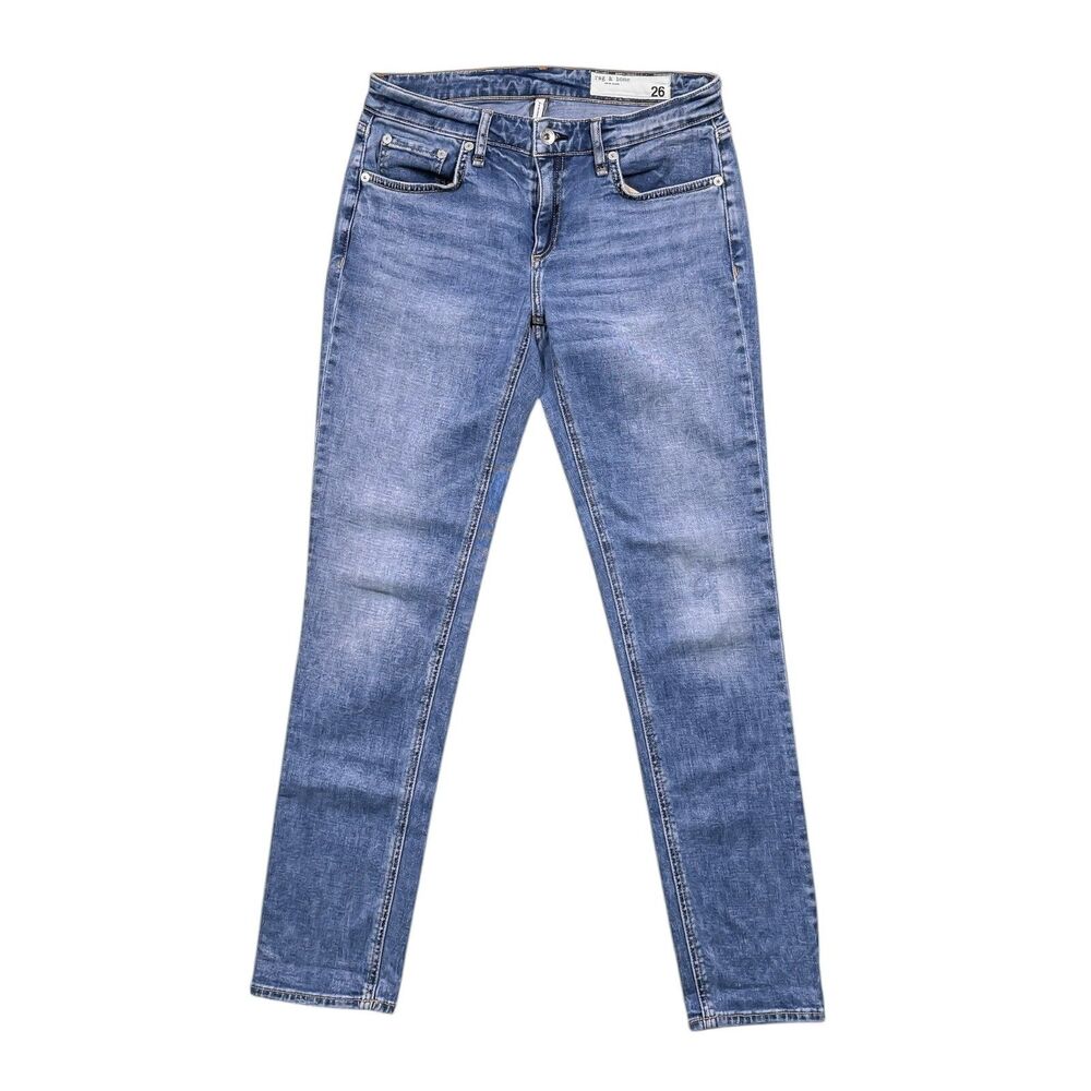 Rag & Bone Dre Jeans Womens 26 Jagger Low Rise Slim Boyfriend Stretch Denim